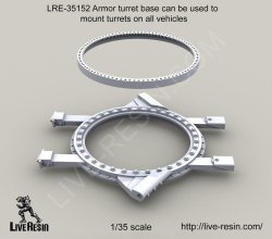 画像2: Live Resin[LRE35152]1/35  銃塔用リングセット