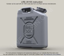 画像1: Live Resin[LRE35155]1/35  現用米軍燃料ジェリカン(6個)