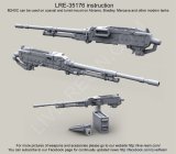 Live Resin[LRE35176]1/35  M240C機銃 レール付 車載用(M1,M2,M3,メルカバ等)(3丁)