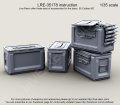 Live Resin[LRE35178]1/35  WWII .50口径機銃100発弾薬箱(開状態)(6個)