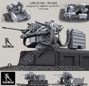 画像1: Live Resin[LRE35180]1/35  ハンヴィー/M-ATV 遠隔操作銃塔(架空装備) (1)