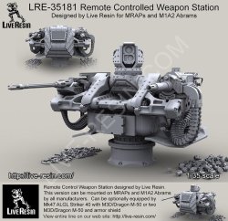 画像7: Live Resin[LRE35181]1/35  M1エイブラムス/MRAP 遠隔操作銃塔(架空装備)