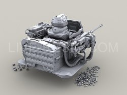 画像14: Live Resin[LRE35181]1/35  M1エイブラムス/MRAP 遠隔操作銃塔(架空装備)