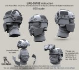 Live Resin[LRE35182]1/35  現用米兵ヘッドセット5(4個)