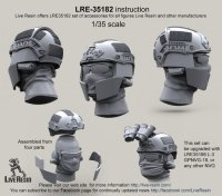Live Resin[LRE35182]1/35  現用米兵ヘッドセット5(4個)