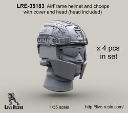 画像2: Live Resin[LRE35183]1/35  現用米兵ヘッドセット6(4個)