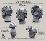 Live Resin[LRE35184]1/35  現用米兵 エアフレームヘルメット1(6個)