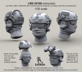 Live Resin[LRE35186]1/35  現用米兵 エアフレームヘルメット3(6個)