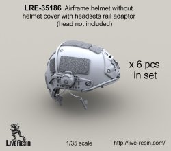 画像2: Live Resin[LRE35186]1/35  現用米兵 エアフレームヘルメット3(6個)