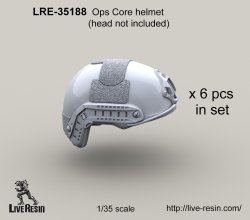 画像2: Live Resin[LRE35188]1/35  現用米兵 オップスコアヘルメット1(6個)