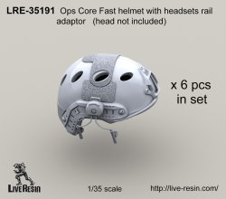 画像2: Live Resin[LRE35191]1/35  現用米兵 オップスコアヘルメット4(6個)