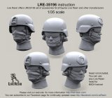Live Resin[LRE35196]1/35  現用米兵 MICHヘルメット(カバー無し)3(6個)
