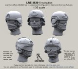 Live Resin[LRE35201]1/35  現用米兵ヘッドセット9(5個)MICHヘルメット用