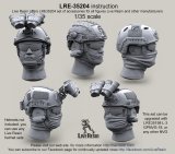 Live Resin[LRE35204]1/35  現用米兵ヘッドセット12(5個)エアフレーム/オプスコアメット用