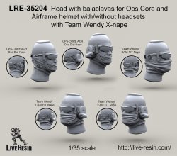 画像2: Live Resin[LRE35204]1/35  現用米兵ヘッドセット12(5個)エアフレーム/オプスコアメット用