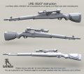 Live Resin[LRE35207]1/35  WWII米 M1Dガランド スナイパーライフル(6丁)