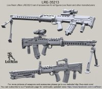 Live Resin[LRE35213]1/35  L86A1機関銃(3丁)