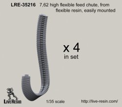 画像2: Live Resin[LRE35216]1/35  7,62mm ミニガン用給弾ベルト(軟質レジン)(4個)