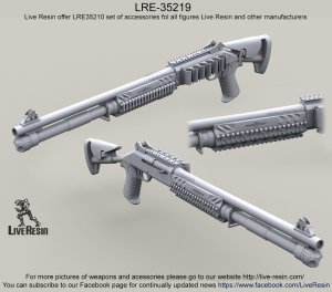 画像1: Live Resin[LRE35219]1/35  M1014 ベネリショットガン(3)(2種計6丁) (1)