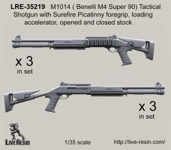 画像2: Live Resin[LRE35219]1/35  M1014 ベネリショットガン(3)(2種計6丁)