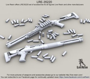 画像1: Live Resin[LRE35220]1/35  M1014 弾体&空薬莢(各40発) (1)