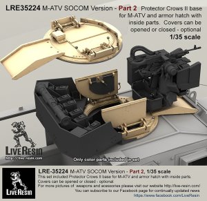 画像1: Live Resin[LRE35224]1/35  M-ATV 特殊部隊仕様改造セット(2) (1)