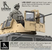 Live Resin[LRE35227]1/35  ハンヴィー装甲銃塔+海兵隊フィギュア+M2機銃セット