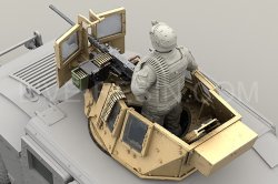 画像4: Live Resin[LRE35227]1/35  ハンヴィー装甲銃塔+海兵隊フィギュア+M2機銃セット