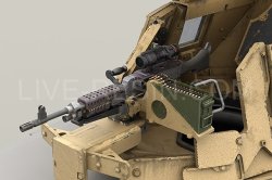 画像2: Live Resin[LRE35229]1/35  ハンヴィー装甲銃塔海兵隊仕様(2)+M240B機銃セット