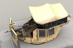 画像3: Live Resin[LRE35229]1/35  ハンヴィー装甲銃塔海兵隊仕様(2)+M240B機銃セット