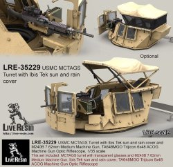 画像4: Live Resin[LRE35229]1/35  ハンヴィー装甲銃塔海兵隊仕様(2)+M240B機銃セット