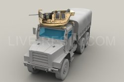 画像2: Live Resin[LRE35230]1/35  MTVRトラック装甲銃塔海兵隊仕様+M2機銃セット