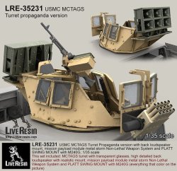 画像1: Live Resin[LRE35231]1/35  ハンヴィー装甲銃塔海兵隊仕様(3)+M240G機銃セット