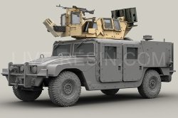 画像3: Live Resin[LRE35232]1/35  ハンヴィー装甲銃塔海兵隊仕様(4)+M240G機銃セット