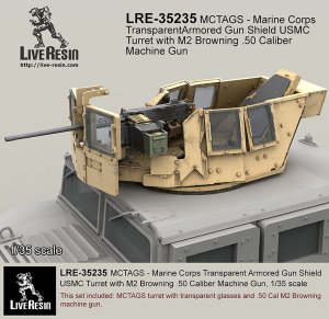 画像1: Live Resin[LRE35235]1/35  ハンヴィー装甲銃塔海兵隊仕様(7)+M2機銃セット (1)