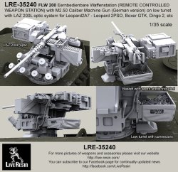 画像3: Live Resin[LRE35240]1/35  FLW200遠隔操作銃塔(1).50機銃+低姿勢砲塔