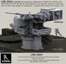 画像2: Live Resin[LRE35241]1/35  FLW200遠隔操作銃塔(2).50機銃+高姿勢砲塔