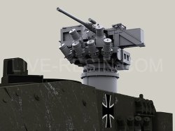 画像5: Live Resin[LRE35241]1/35  FLW200遠隔操作銃塔(2).50機銃+高姿勢砲塔