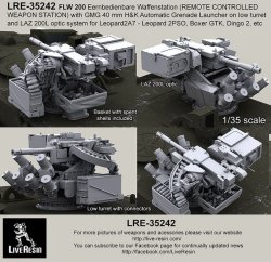 画像2: Live Resin[LRE35242]1/35  FLW200遠隔操作銃塔(3)40mm擲弾+低姿勢砲塔
