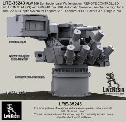 画像1: Live Resin[LRE35243]1/35  FLW200遠隔操作銃塔(4)40mm擲弾+高姿勢砲塔