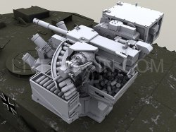 画像3: Live Resin[LRE35243]1/35  FLW200遠隔操作銃塔(4)40mm擲弾+高姿勢砲塔