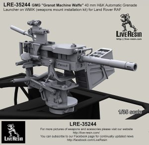 画像1: Live Resin[LRE35244]1/35  H&K GMG40mm擲弾発射器&銃架 (1)