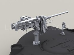 画像3: Live Resin[LRE35246]1/35  M2 .50口径機銃&車載銃架 朝鮮戦争-冷戦期(2)
