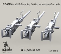 画像2: Live Resin[LRE35250]1/35  M2 .50口径機銃(3丁)