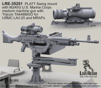 Live Resin[LRE35251]1/35  M240機銃&車載銃架(フィギュアLRM35007にお薦め)