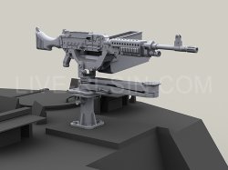 画像3: Live Resin[LRE35251]1/35  M240機銃&車載銃架(フィギュアLRM35007にお薦め)