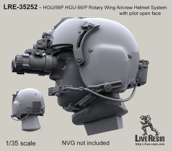 画像2: Live Resin[LRE35252]1/35  ヘリパイロットヘッド HGU/56Pヘルメット着用(1)(2種計6個)