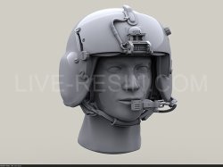 画像3: Live Resin[LRE35252]1/35  ヘリパイロットヘッド HGU/56Pヘルメット着用(1)(2種計6個)