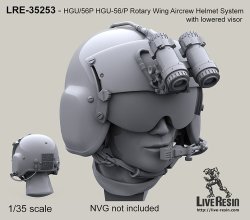 画像2: Live Resin[LRE35253]1/35  ヘリパイロットヘッド HGU/56Pヘルメット着用(2)(2種計6個)