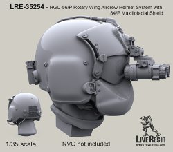 画像2: Live Resin[LRE35254]1/35  ヘリパイロットヘッド HGU/56Pヘルメット着用(3)(2種計6個)